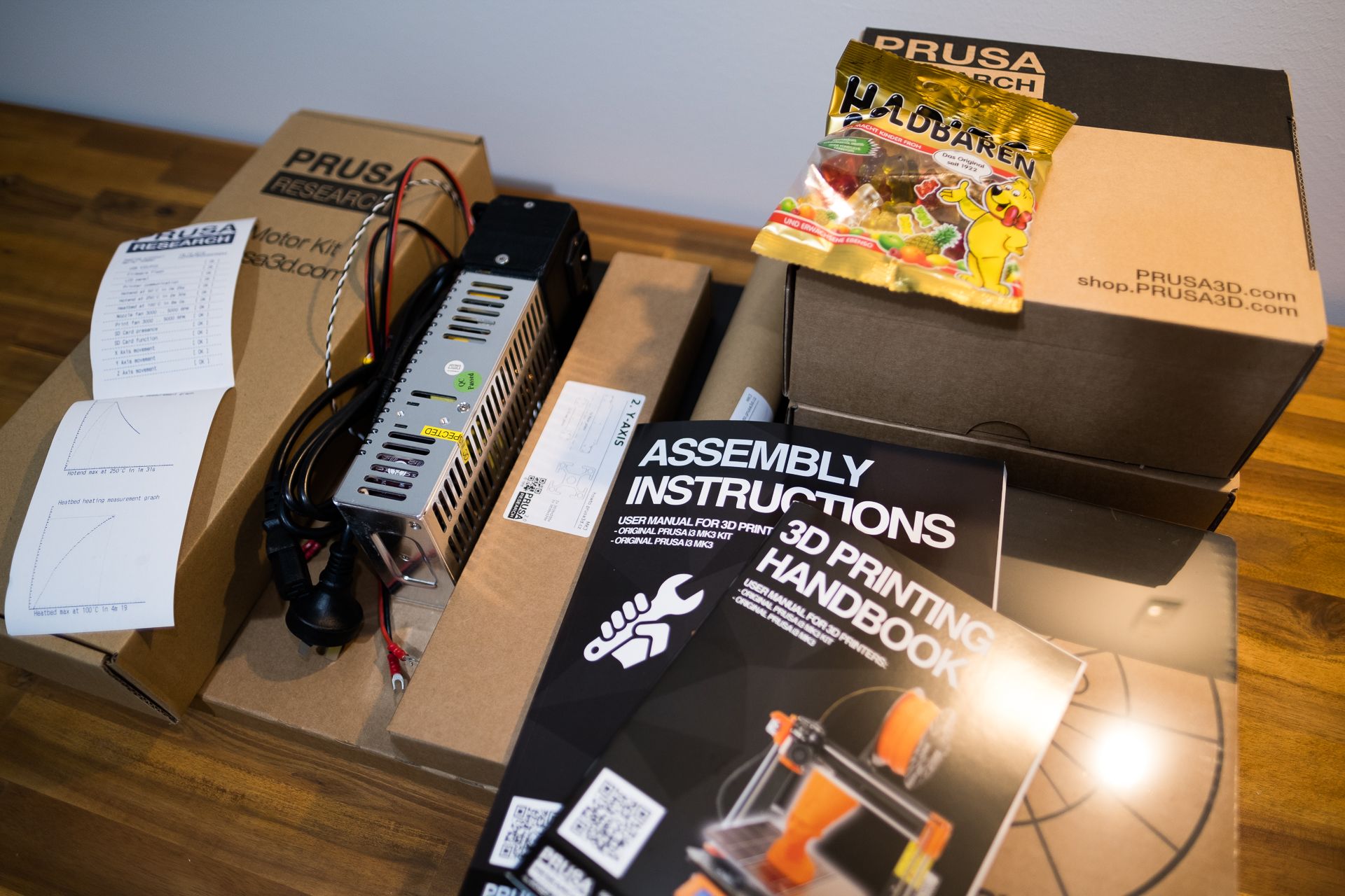 Unpacking the Prusa i3 MK3