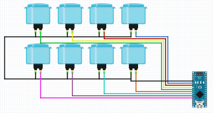 Arcade Macro Keyboard Diagram