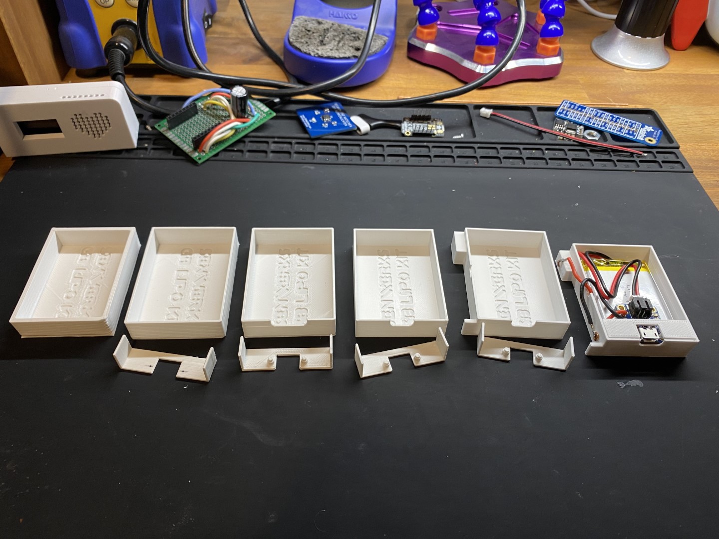 Gameboy LiPo Battery case iterations
